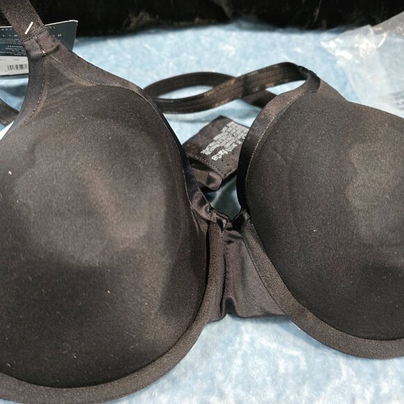 *Bali* One Smoothing & Concealing Underwire Bra Light Padding Black NWT Size 38C - Picture 2 of 4